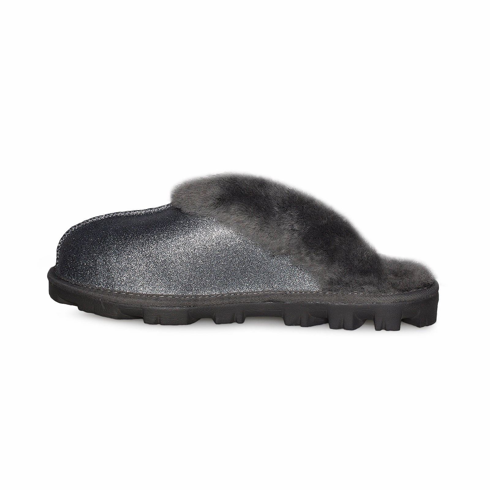 UGG Coquette Sparkle Charcoal Slippers - Women's Collegien Slippers