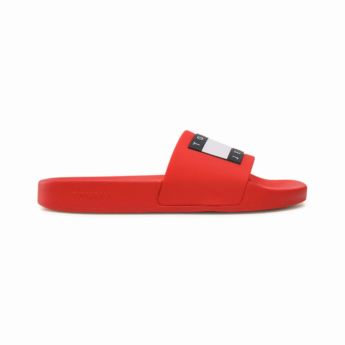 Tommy Hilfiger Essential Flag Badge Pool Slides - RED Slippers Size 15
