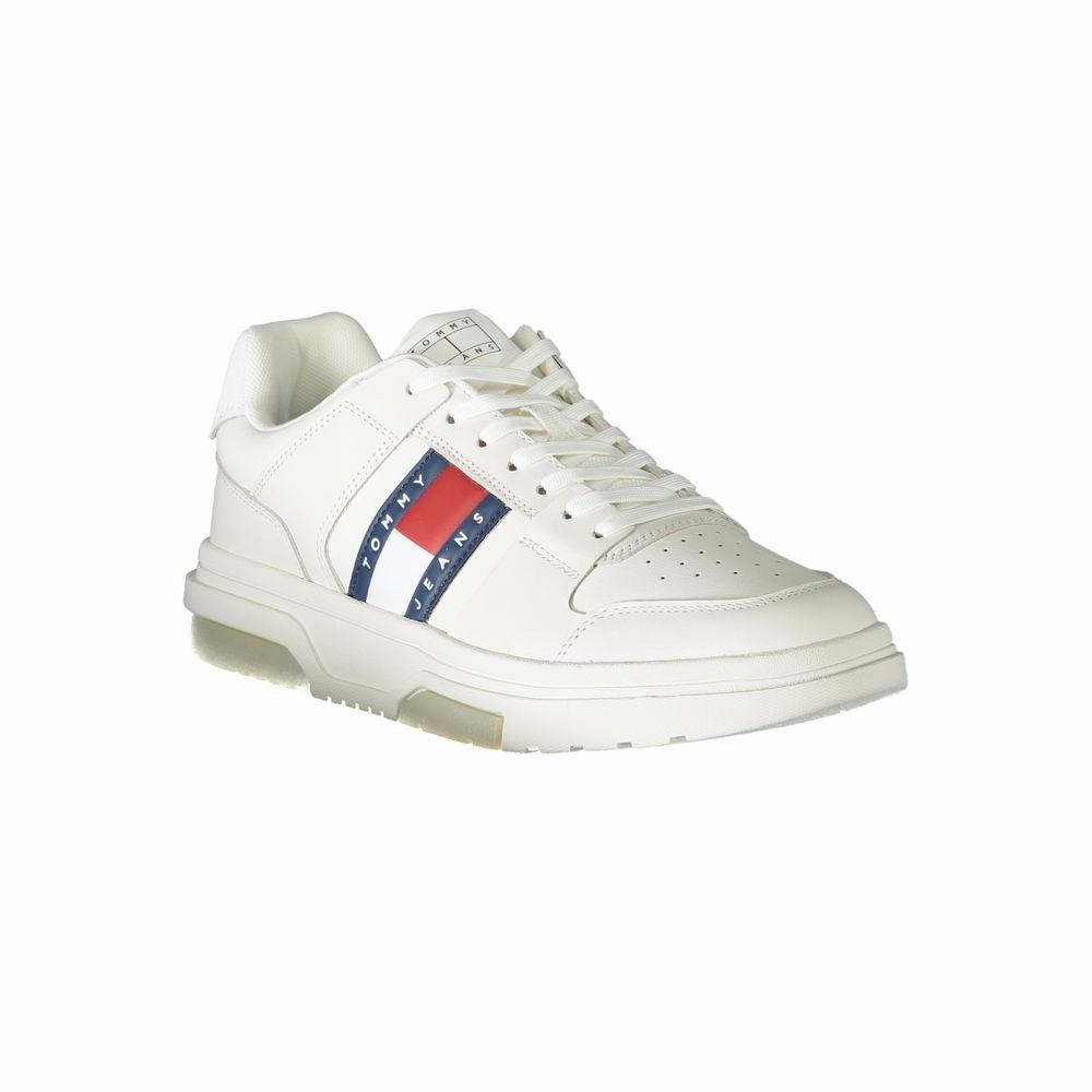 Sneakers For Heavy People Tommy Hilfiger White Leather Men Sneaker