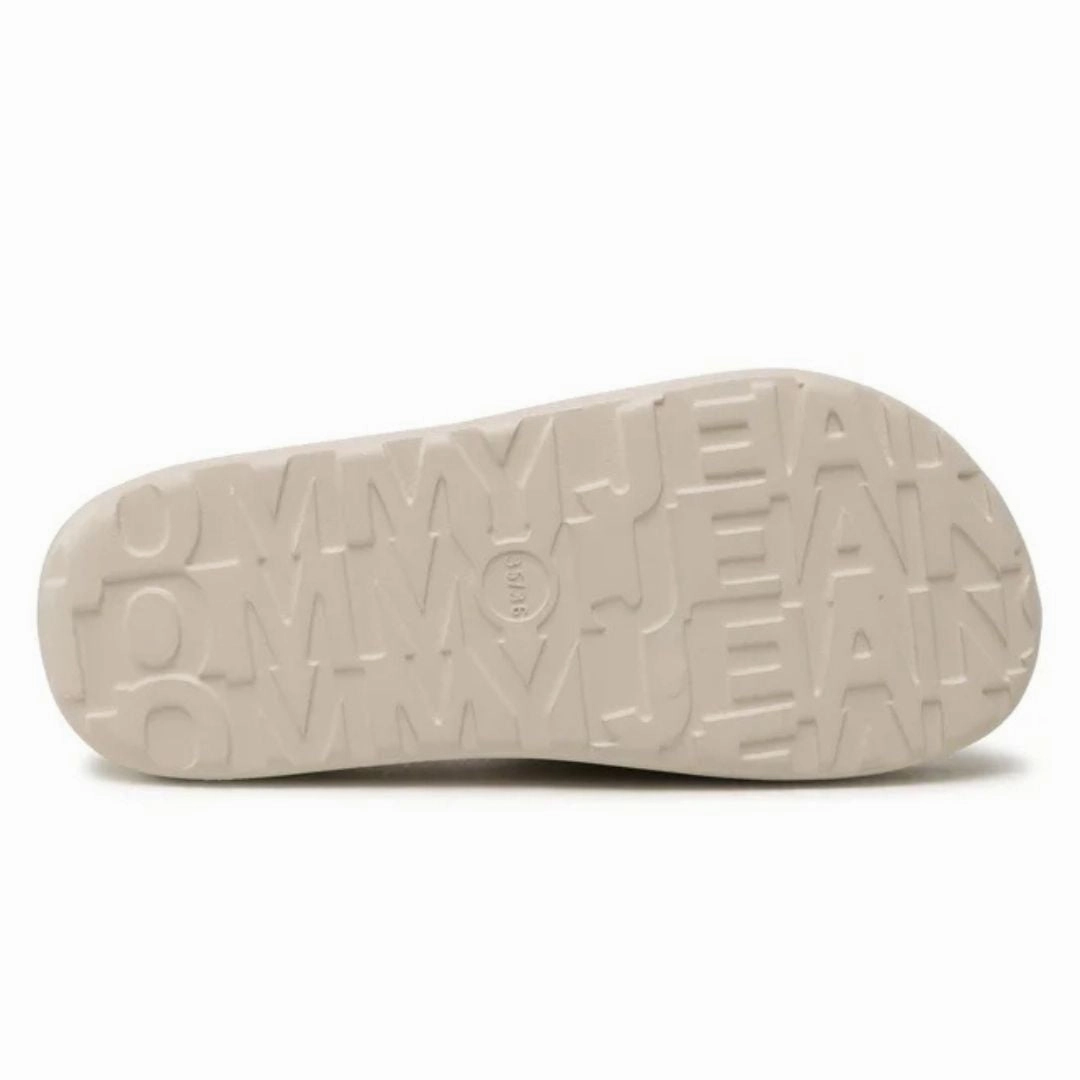 Tommy Hilfiger Chunky Flatform Pool Slides - OFFWHT Luxury Spa Slippers