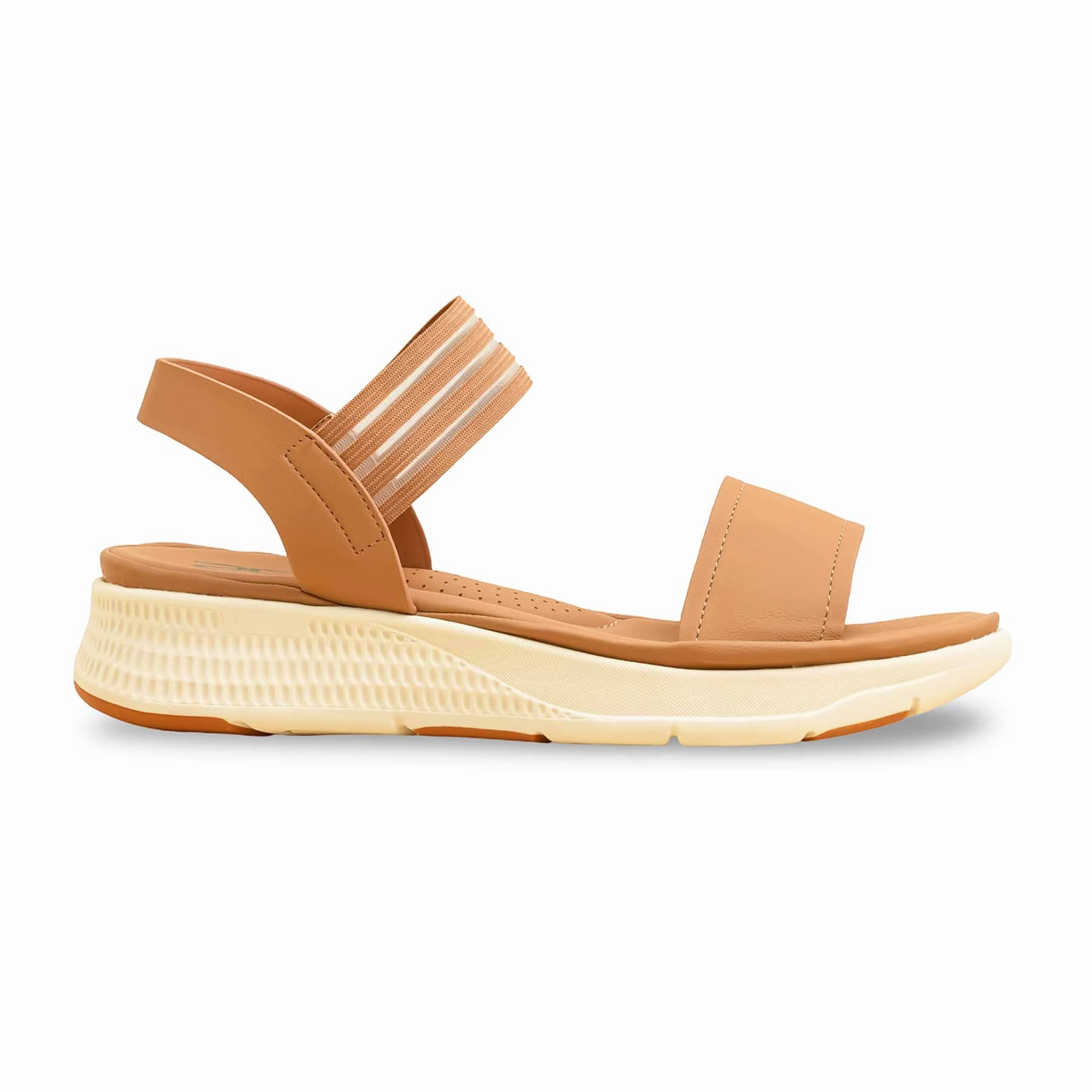 Beige Formal Sandal For Ladies PU0360 Comfort Slides