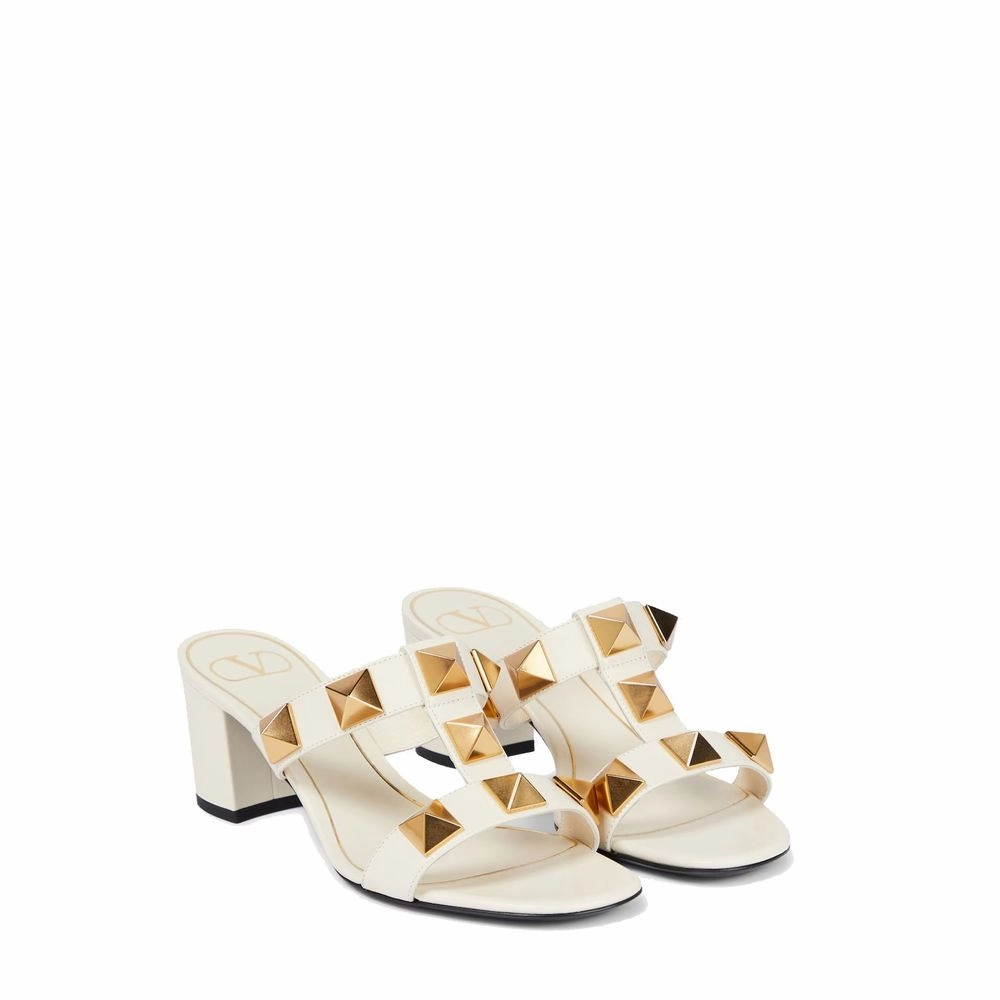 Slingback Sandals Valentino Garavani White Calfskin Platform Sandals