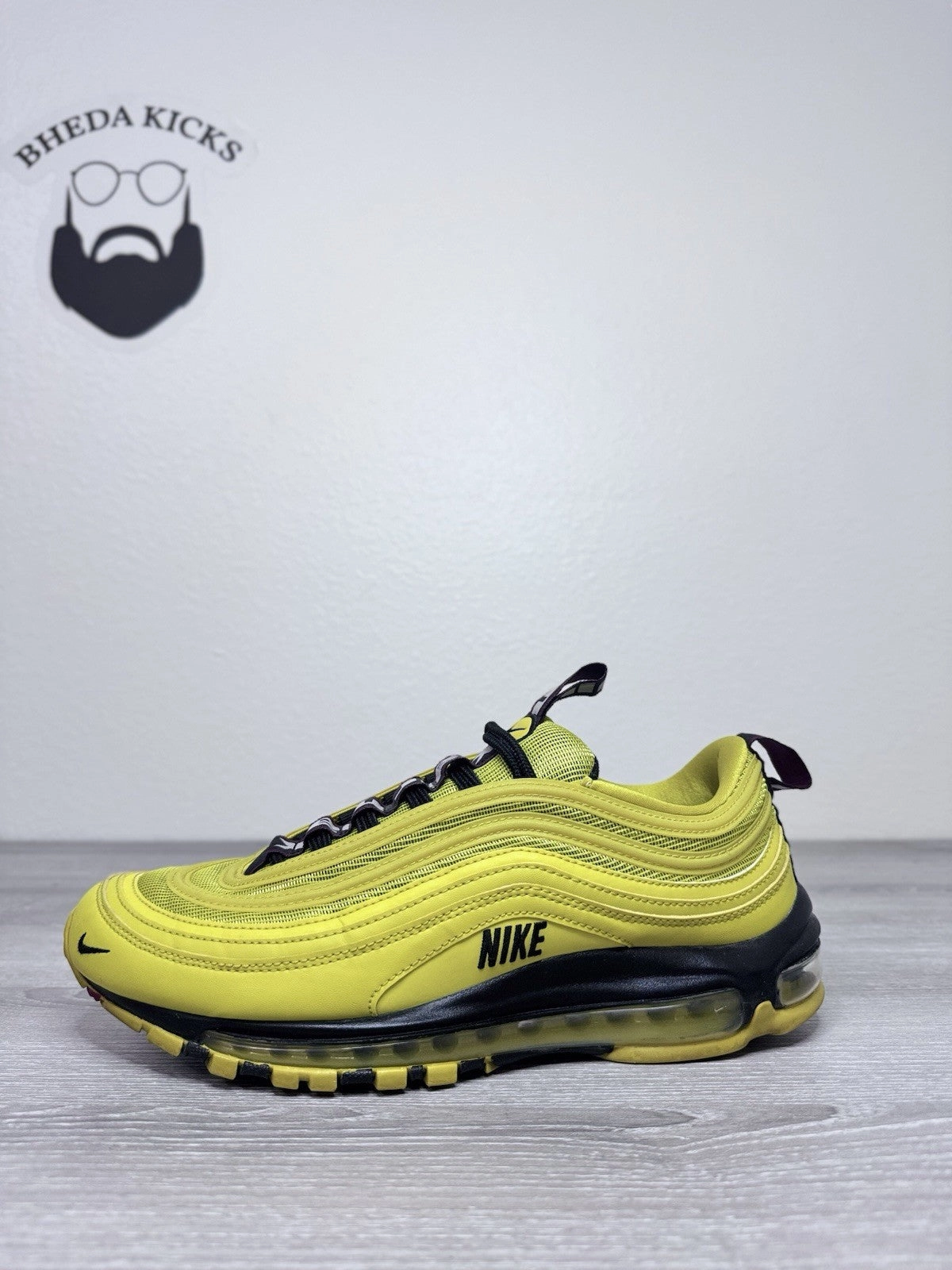 Asics Shoes Overpronators Size 10 - Nike Air Max 97 Bright Citron Yellow Black Sneakers AV8368-700