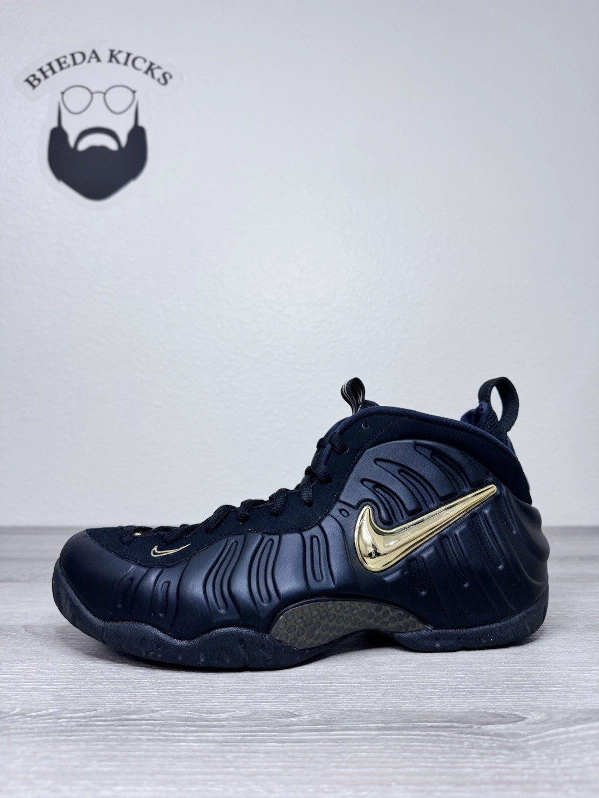 Sports Shoes Asics Size 13 - Nike Air Foamposite Pro Black Metallic Gold 624041-009 Preowned