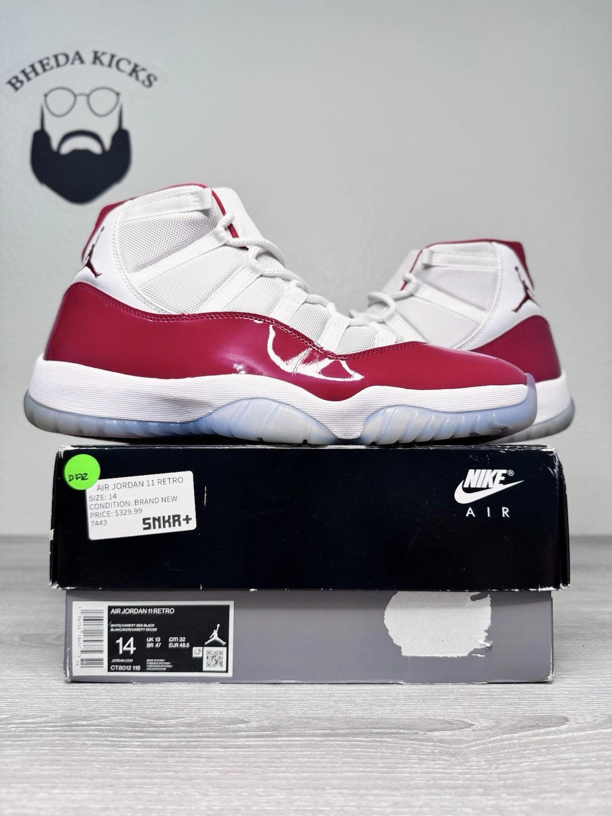 Asics Half Marathon Shoes Size 14 - Nike Jordan 11 Retro Cherry 2022 (CT8012-116) Men's Preowned