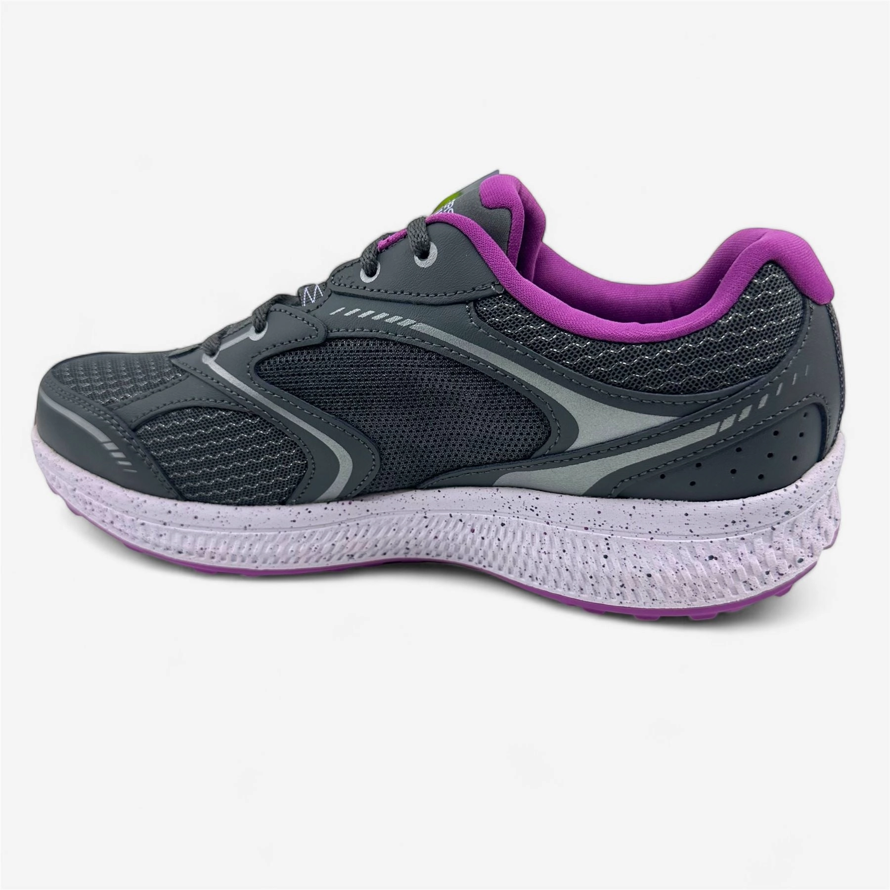 Rundisney Running Shoes Skechers Go Run Consistent 2.0 Dynamic Energy Charcoal Purple Womens Sneaker