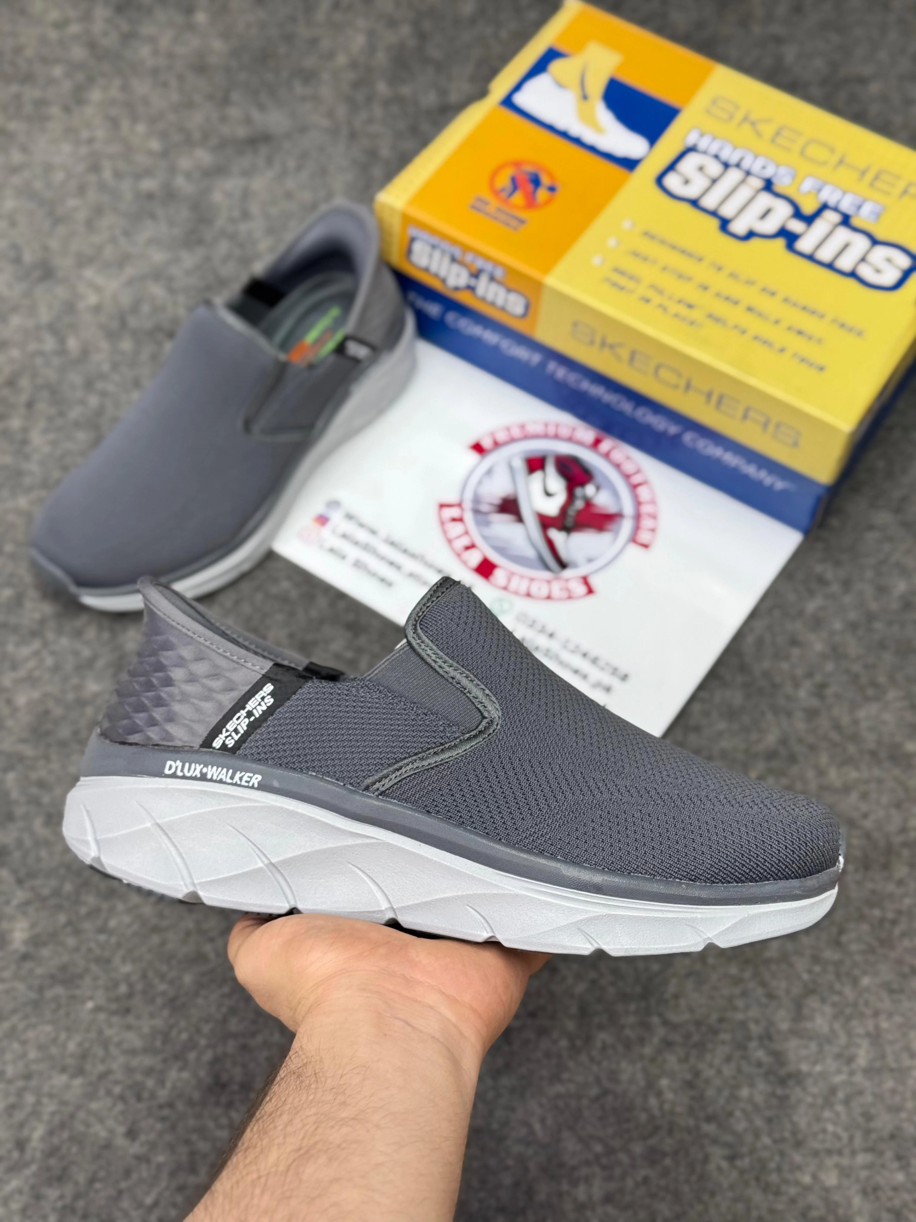 Low Heel To Toe Drop Running Shoes Skechers Slip-ins: Max Cushioning Hyper Burst Dark grey, Air-Cooled Memory Foam