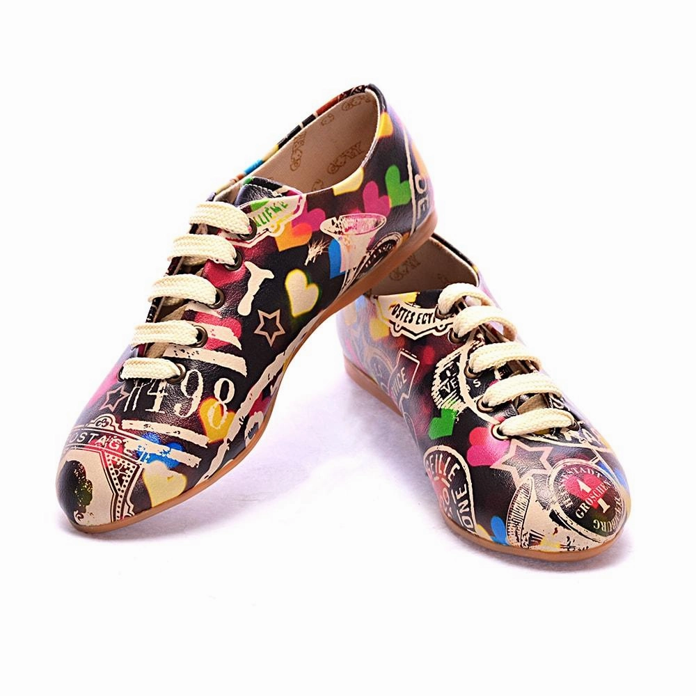 Colored Hearts Ballerinas Shoes SLV022 Mtb Flat Shoes Review