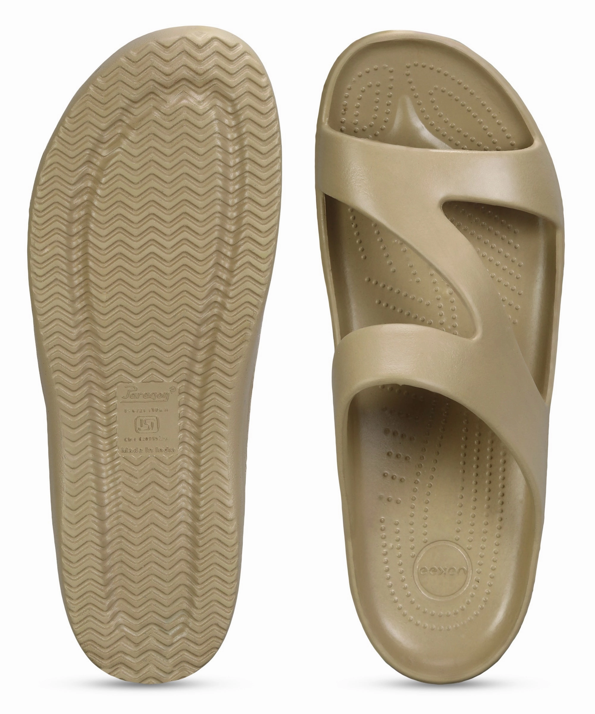 Boomerang Flip Flops Paragon Women's Lightweight, Washable and Durable Beige Slippers for Everyday Use