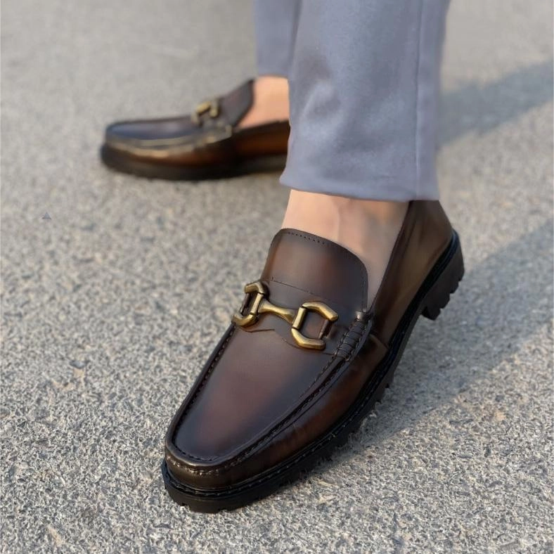 LS Pure Leather Handmade Zenith CHUNKY LOAFERS LS-553 Caroline Loafers