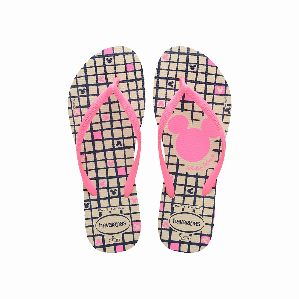 Flip Flops With Flowers On Them Slim Disney Flip Flops