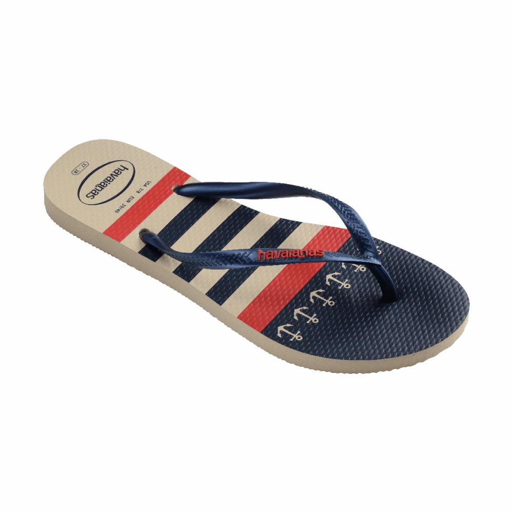 Gold Cup Flip Flops Slim Nautical Flip Flops