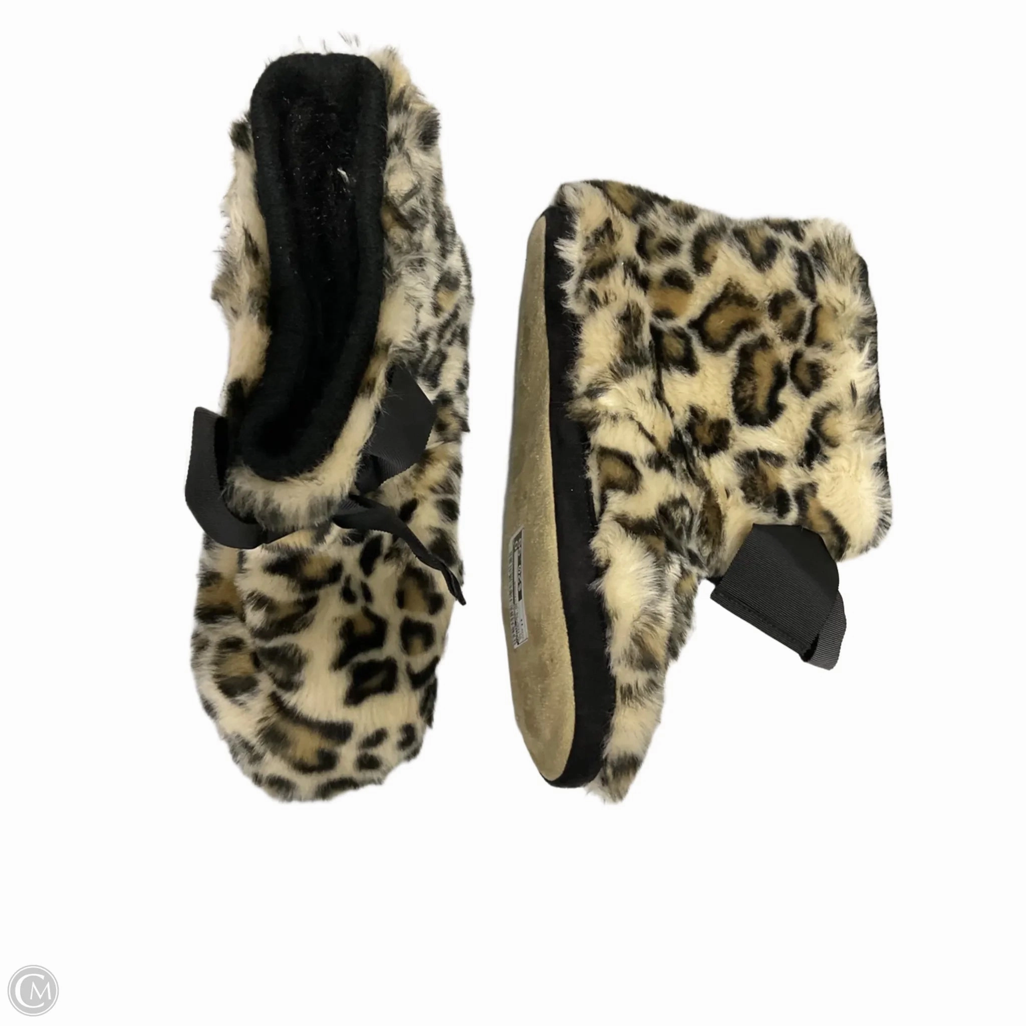 Disquette Slippers Slippers Designer By Kate Spade In Animal Print, Size: 11