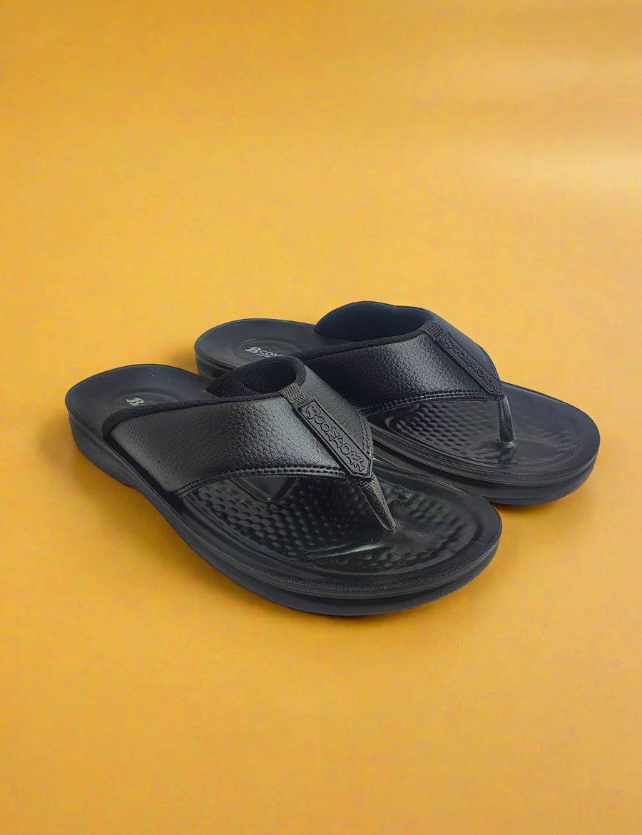 Black Soft Wahsable Slippers Bearpaw Clog Slippers