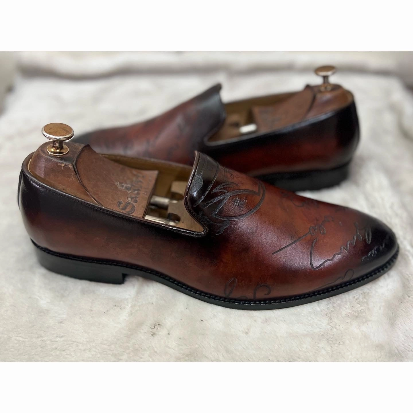 Signature Loafers Bordo Loafers Leather Brown