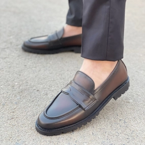 LS Pure Leather Handmade Titan SHOES CHUNKY LOAFERS LS-525 Paul Green Loafers