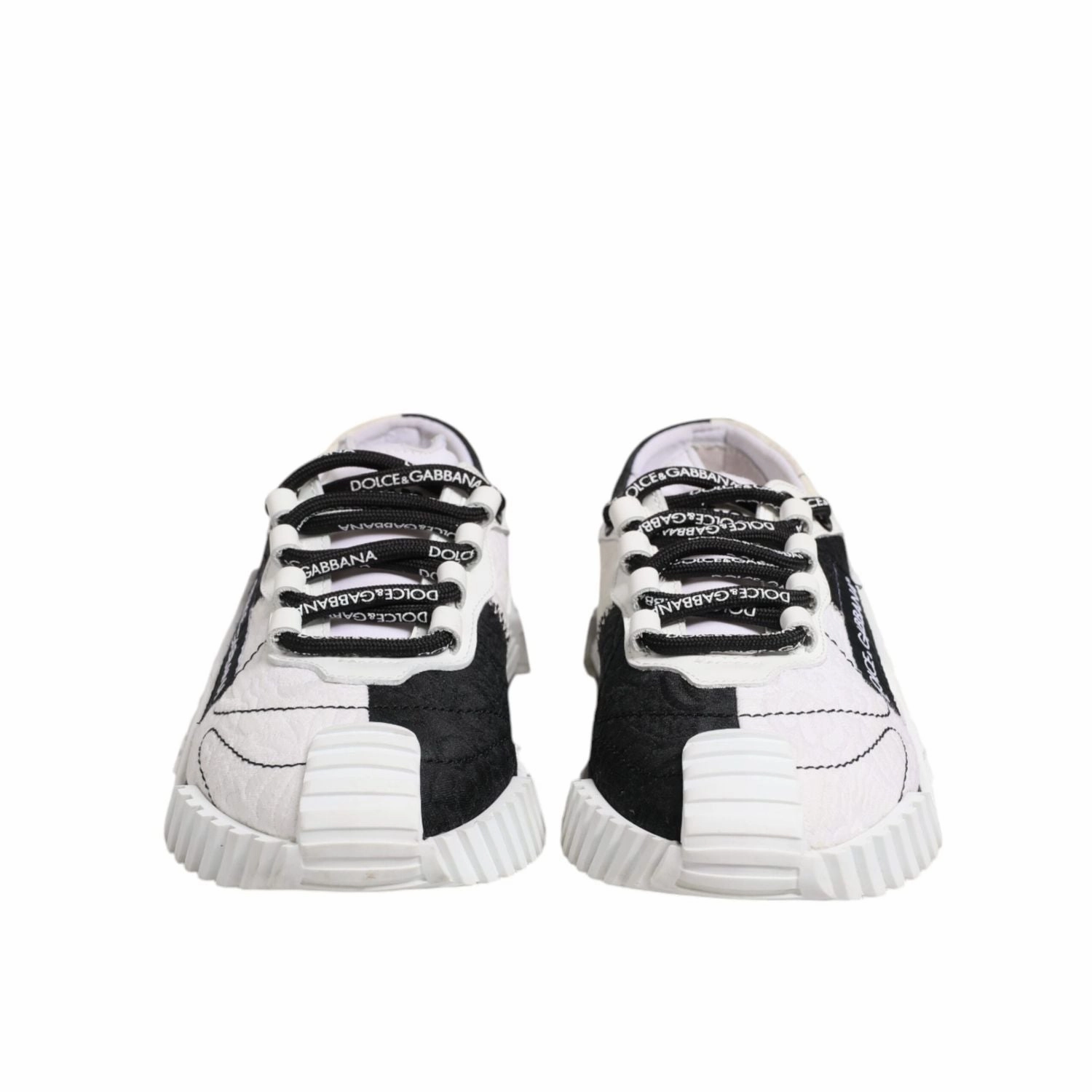Dolce & Gabbana White Black NS1 Low Top Sneakers Shoes Size Wide Sneakers