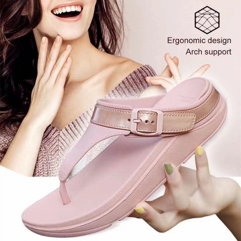 Best Casual Work Shoe Women Fashion Casual Thick-soled Non-slip Flip Flops Sandals