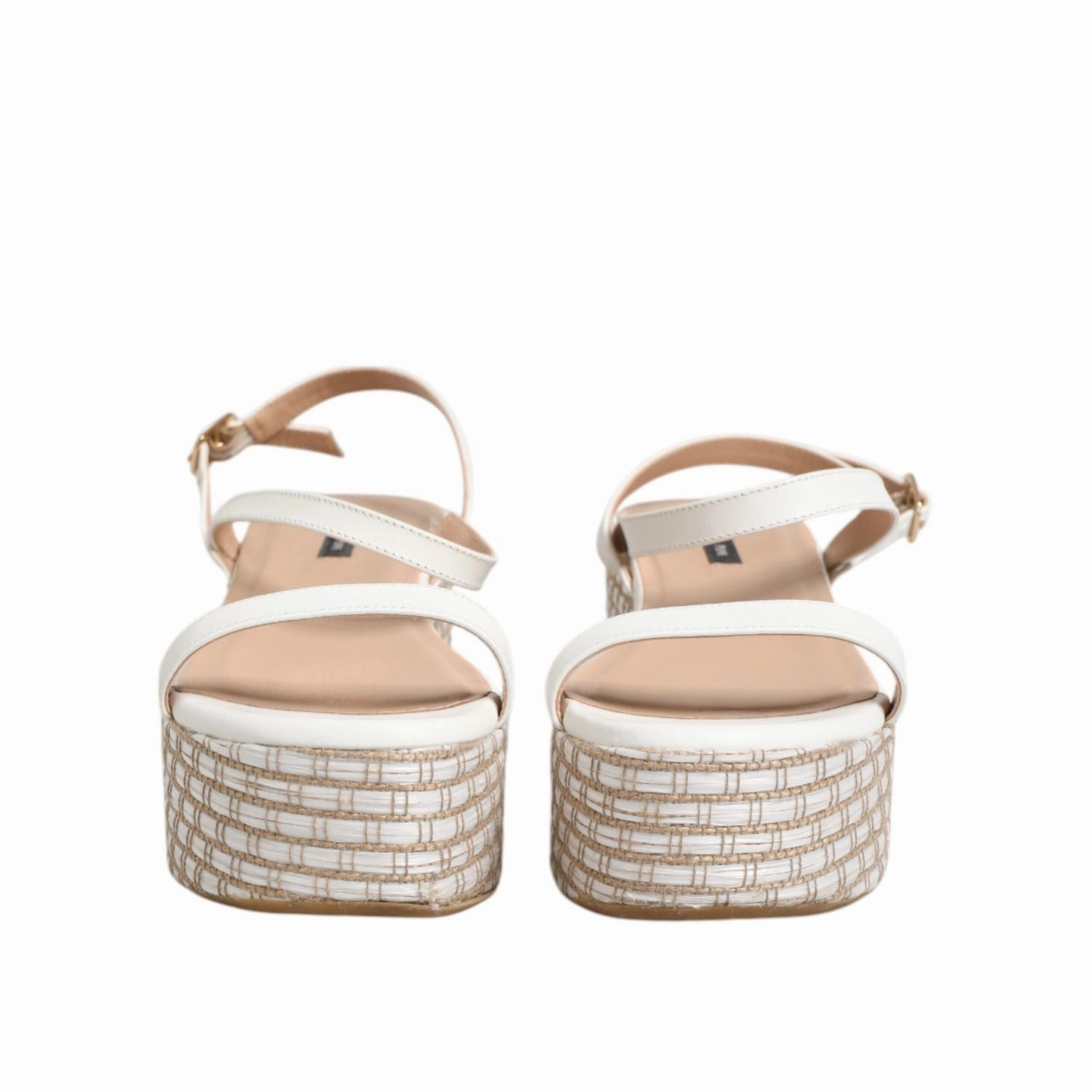 Patrizia Pepe White Espadrilles Ankle Strap Sandals Shoes Ochi Beach Resort In Jamaica