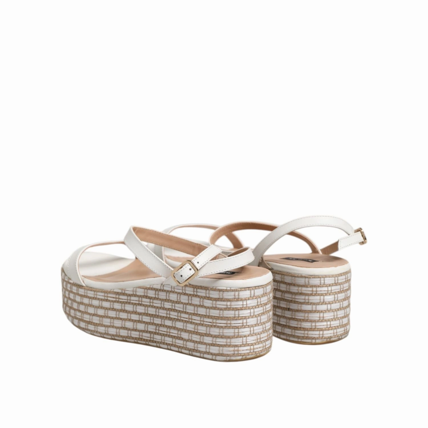 Patrizia Pepe White Espadrilles Ankle Strap Sandals Shoes Yves Sandals