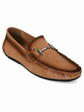 Stitch Tan Loafers Loafers Star