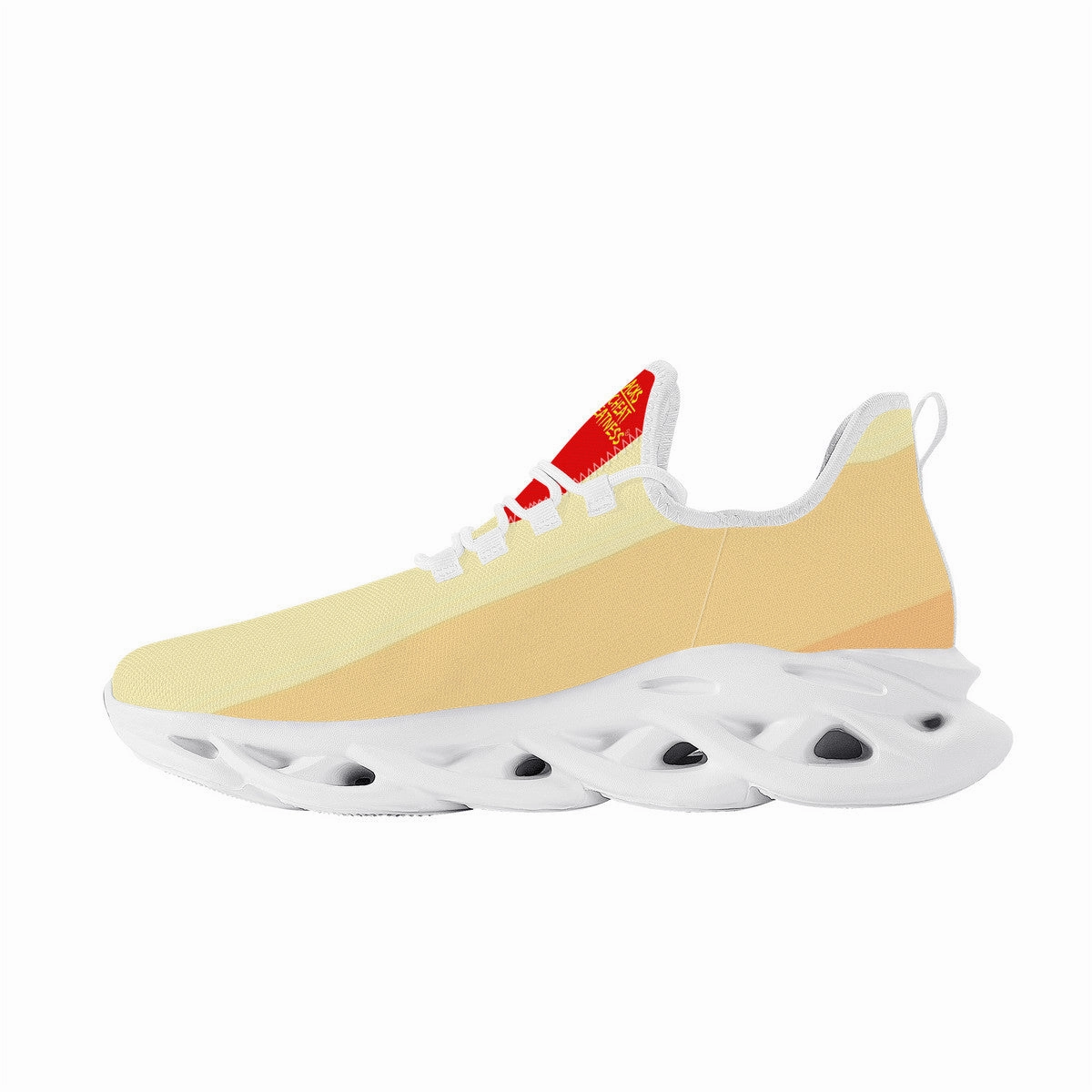 DCYG Get Racks Yellow ,Orange  & Red 2nd Edition B Flex Control Sneaker - White Mens/Womens sizes 5-14 On Cloud X Running Shoes