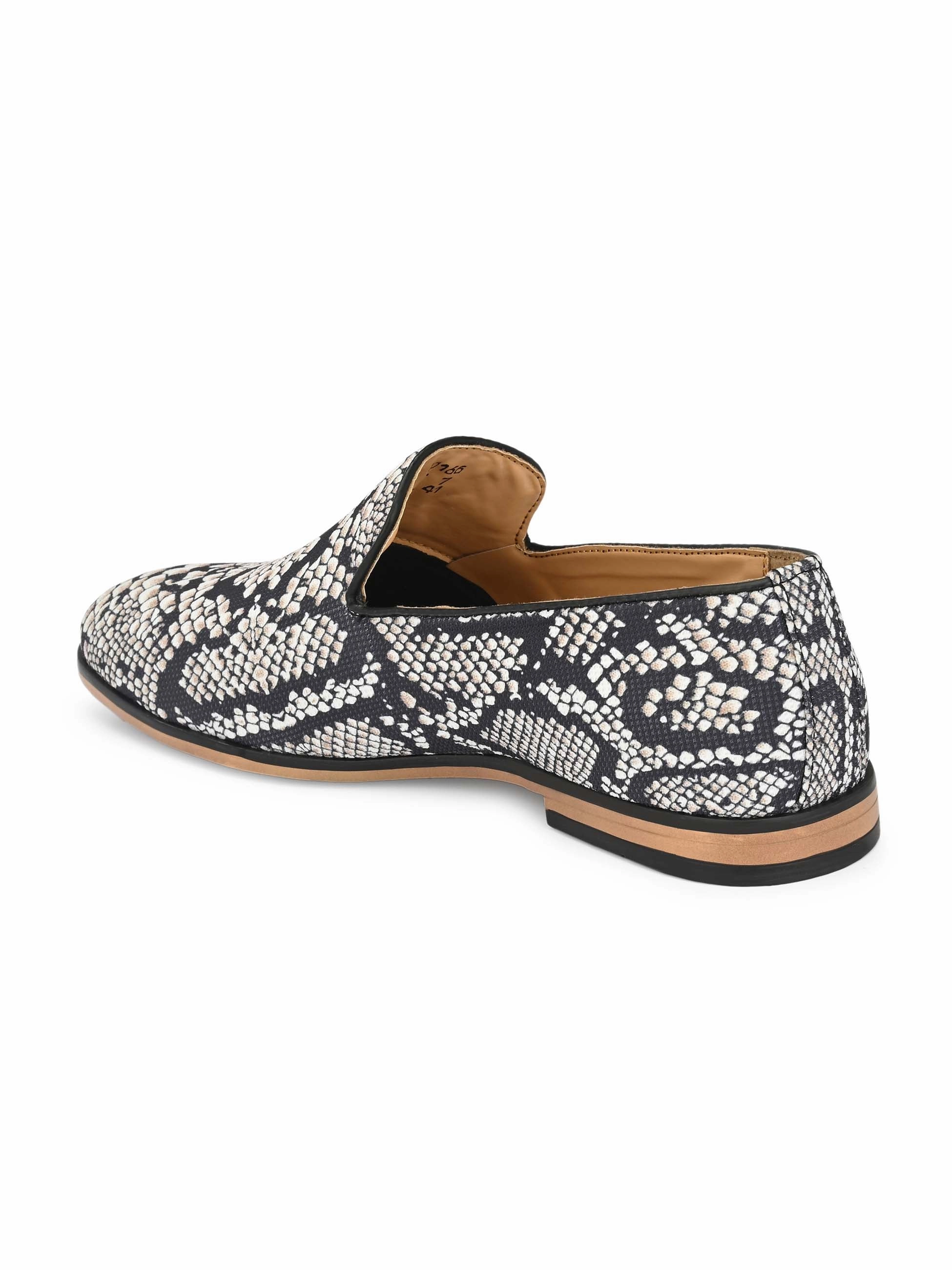 Snake Print Loafers And White Loafers