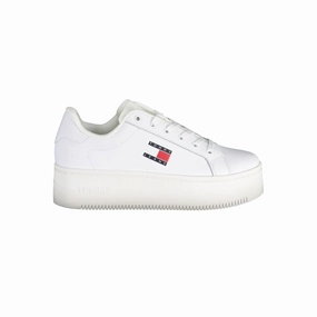 Tommy Hilfiger White Polyester Sneaker Chinos With Sneakers