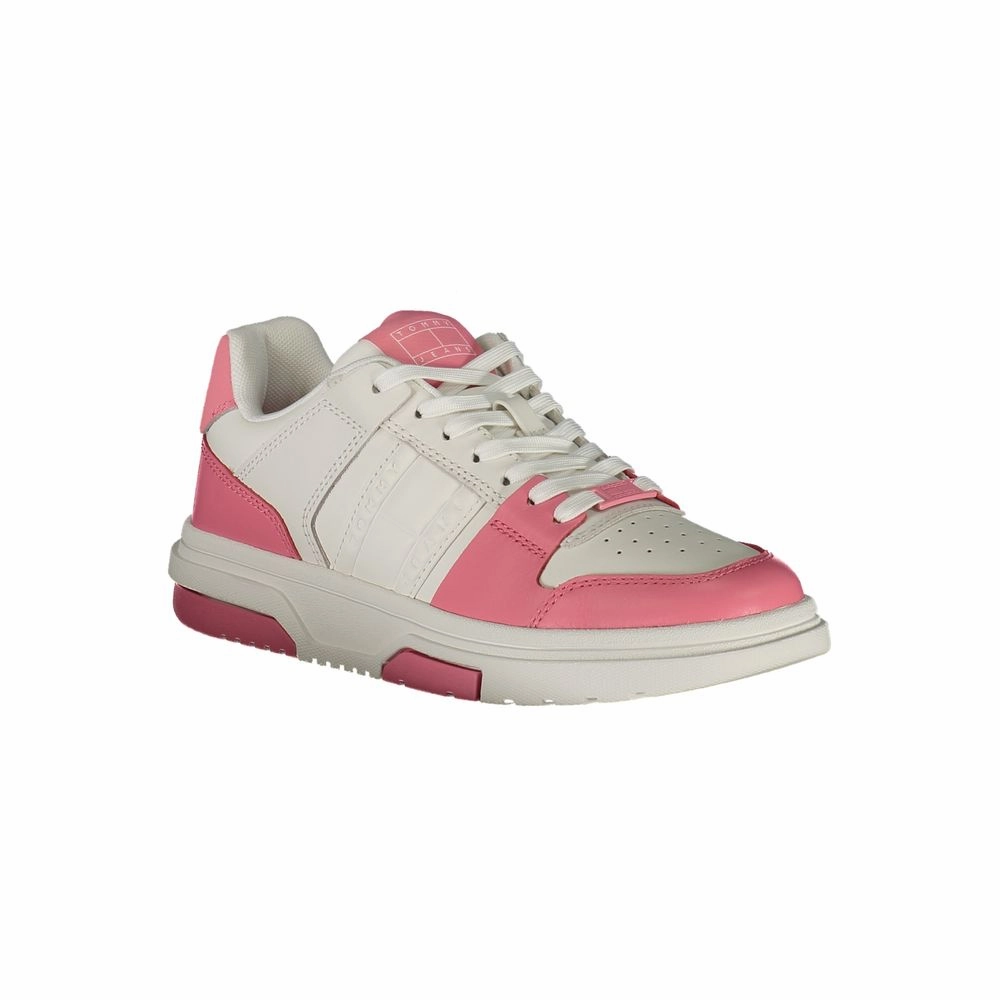 Qn Sneakers Tommy Hilfiger Pink Leather Women Sneaker