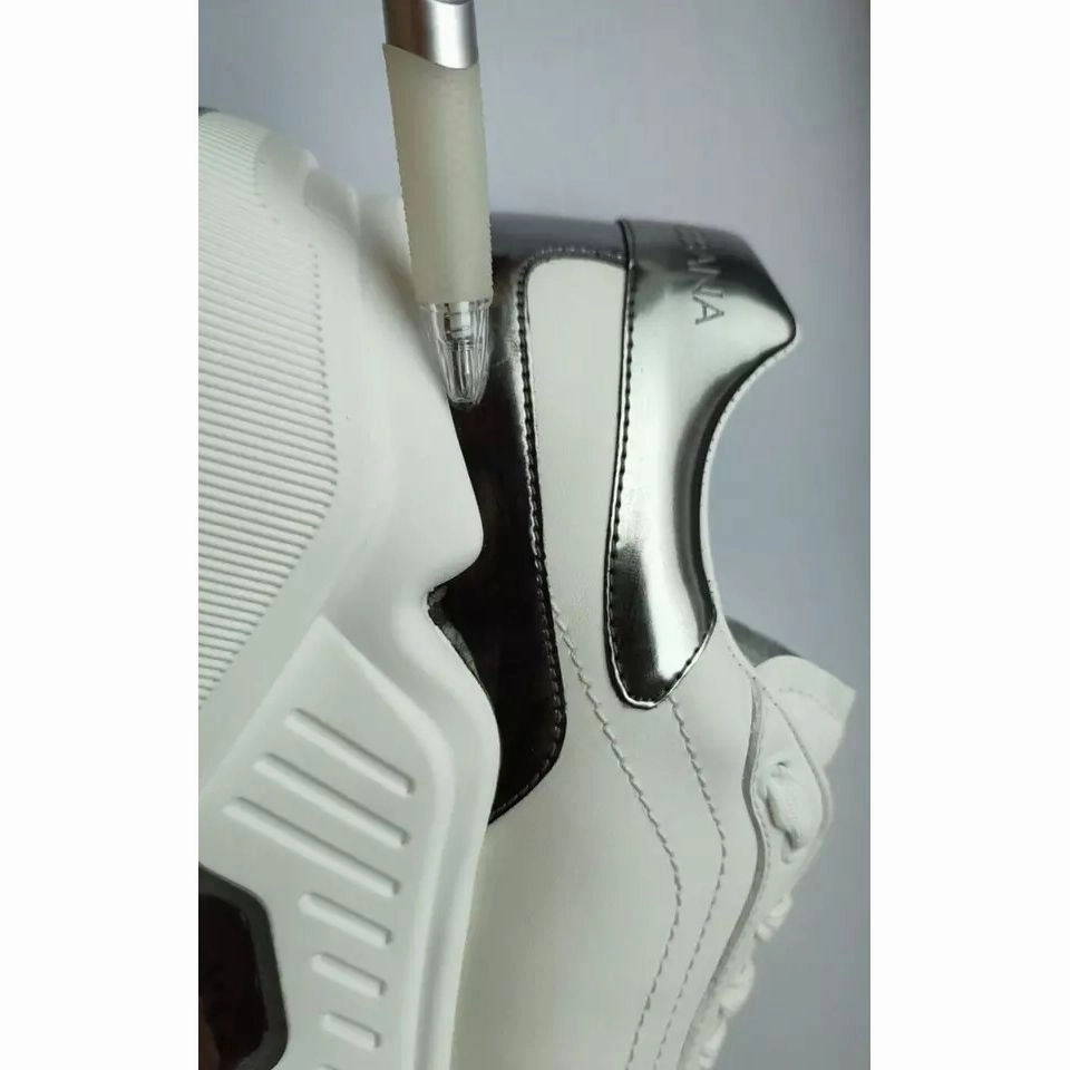 Casual Jordan Sneakers Dolce & Gabbana White Silver DAYMASTER Leather Sneakers Men Shoes