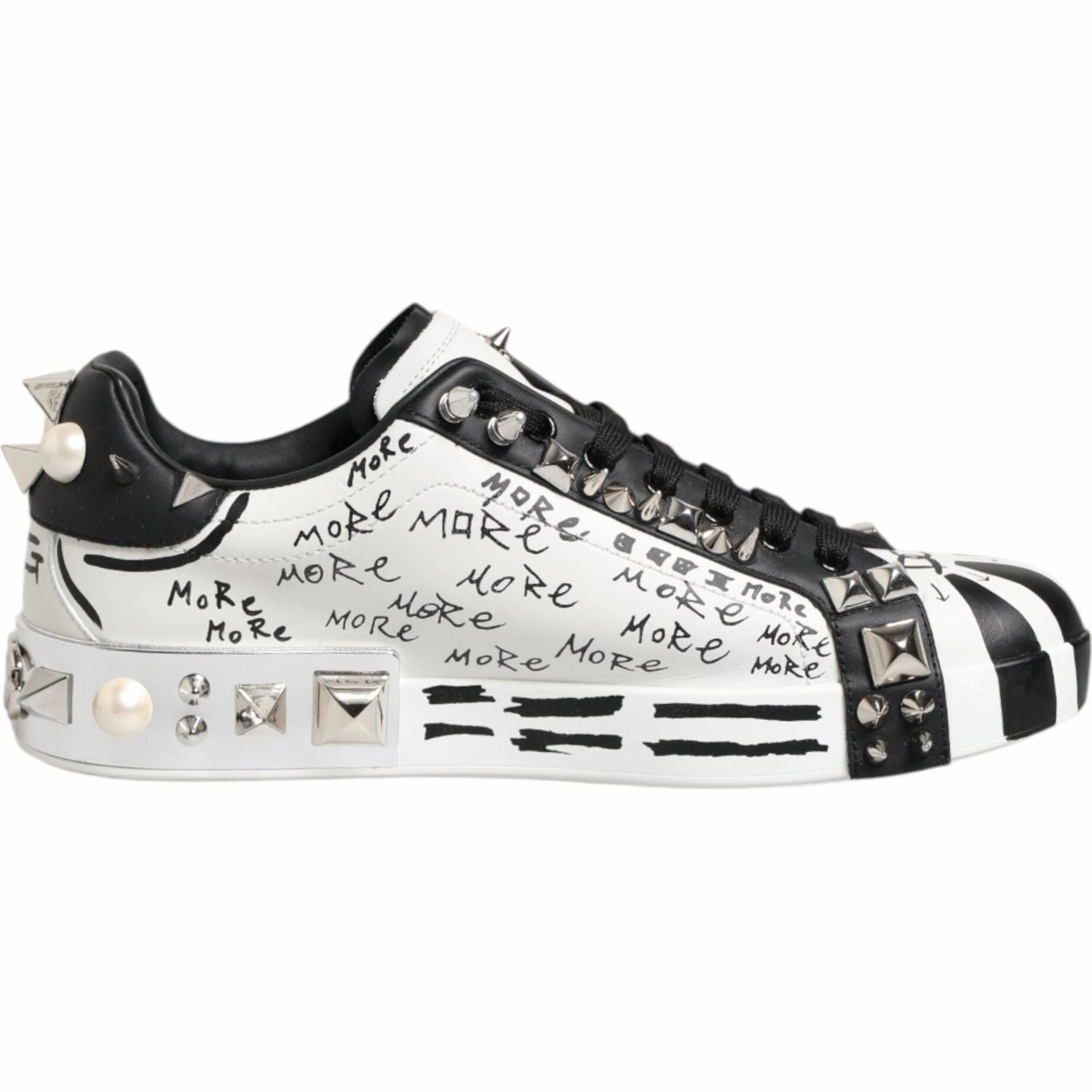 Orbit Sneakers Sale Dolce & Gabbana Black White Studded Low Top Sneakers Shoes
