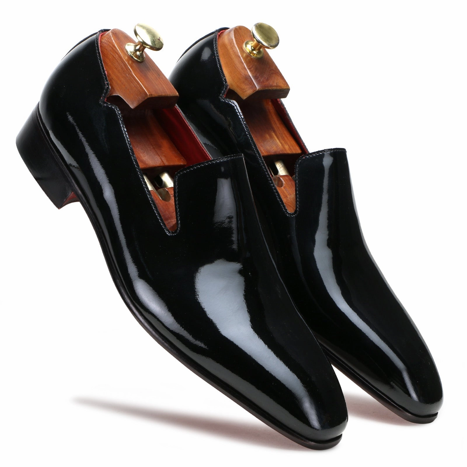 Escaro Royale Mavro Sleek Loafers in Black Loafers Platform
