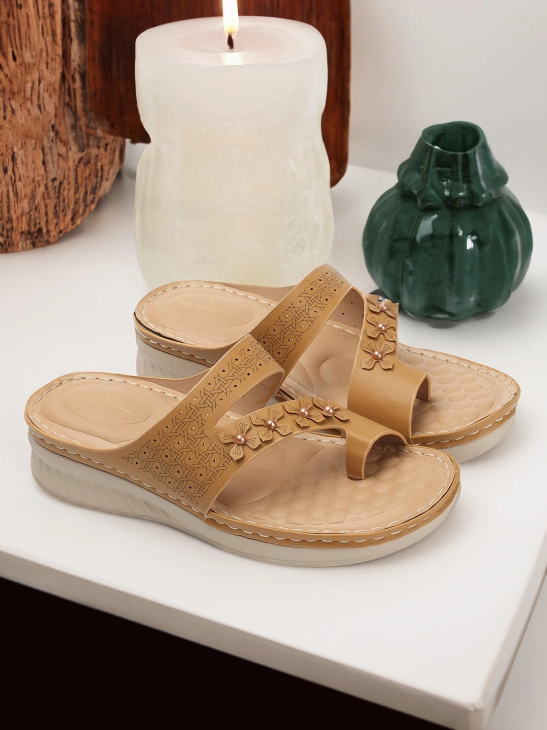 Soft & Comfortable Orthopedic Footbed Doctor Slippers Fluffy Slider Slippers