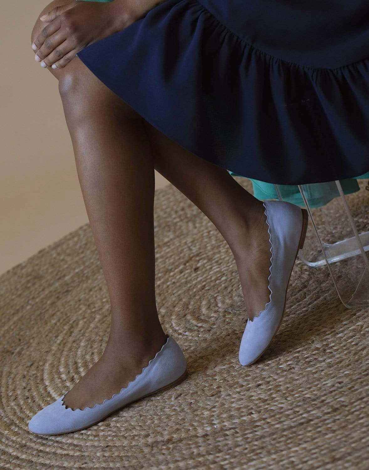 Tabi Shoes Flats Soft Lavender Lauren Ballerina Flat