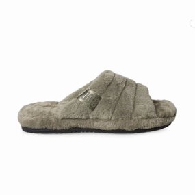 UGG Fluff You Burnt Olive Slippers - Men's Fluff Yeah Slippers