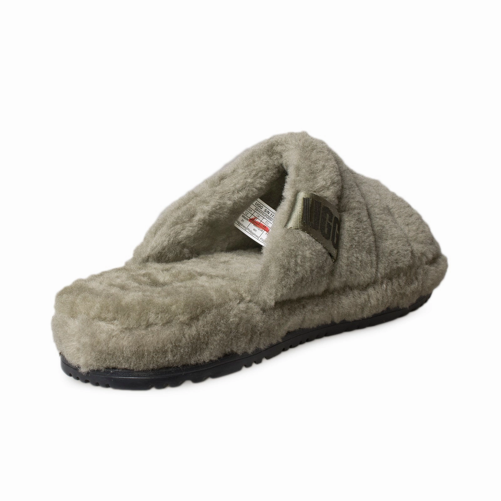 UGG Fluff You Burnt Olive Slippers - Men's Leopard Slides