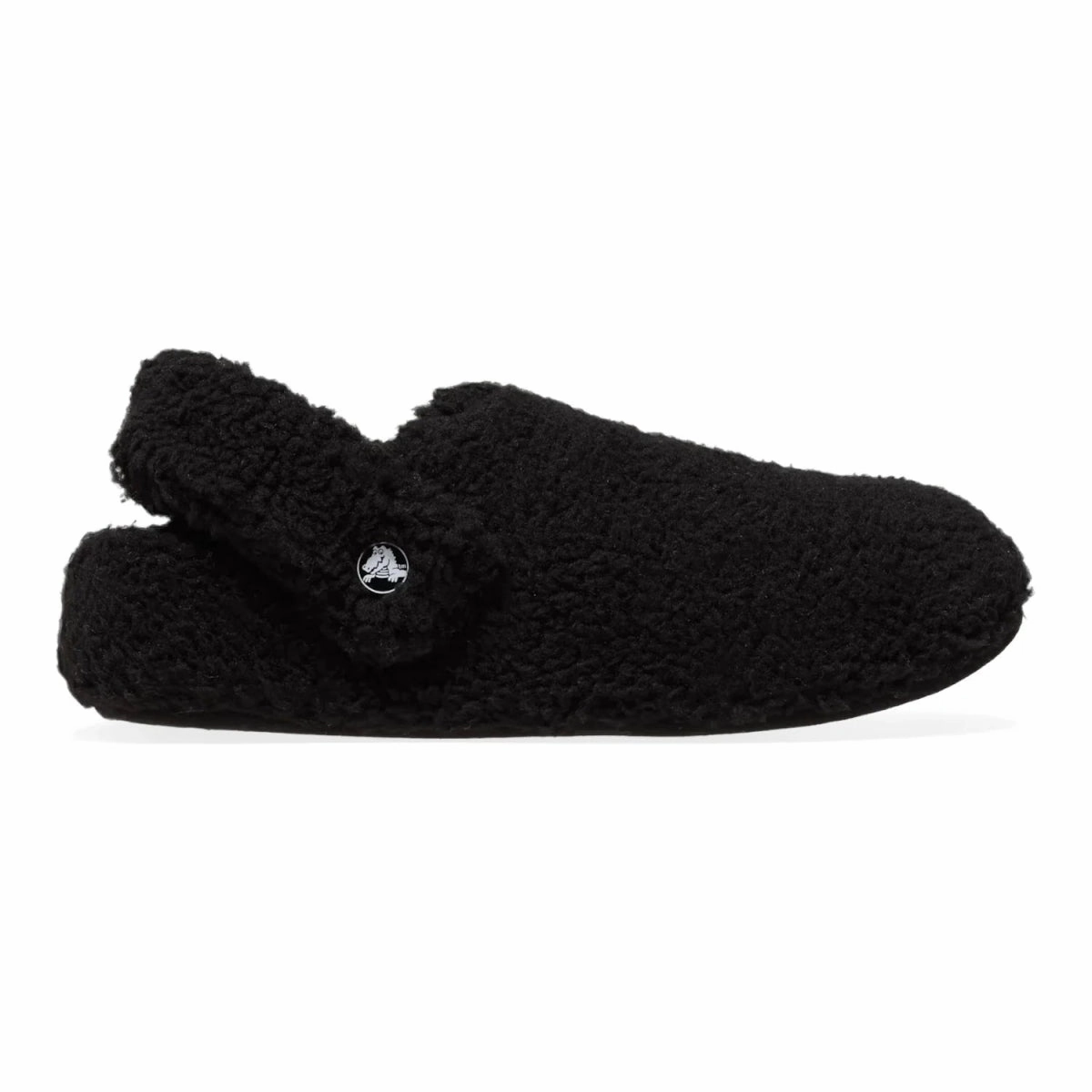 crocs Classic Cozzzy Slipper Black Cozy Slippers Nut Logo