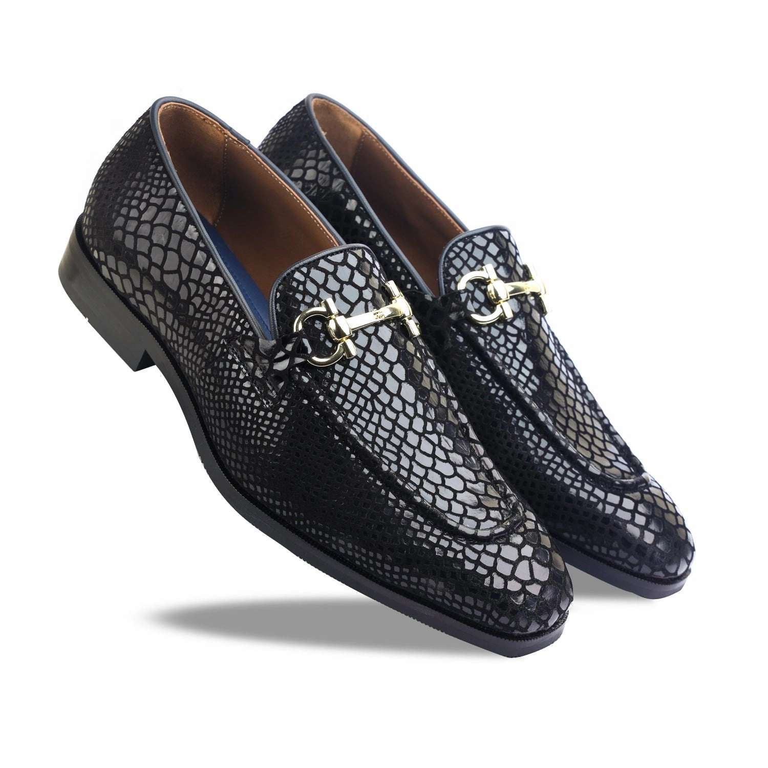 Loafers Macy's Snake Foil Loafers - Black