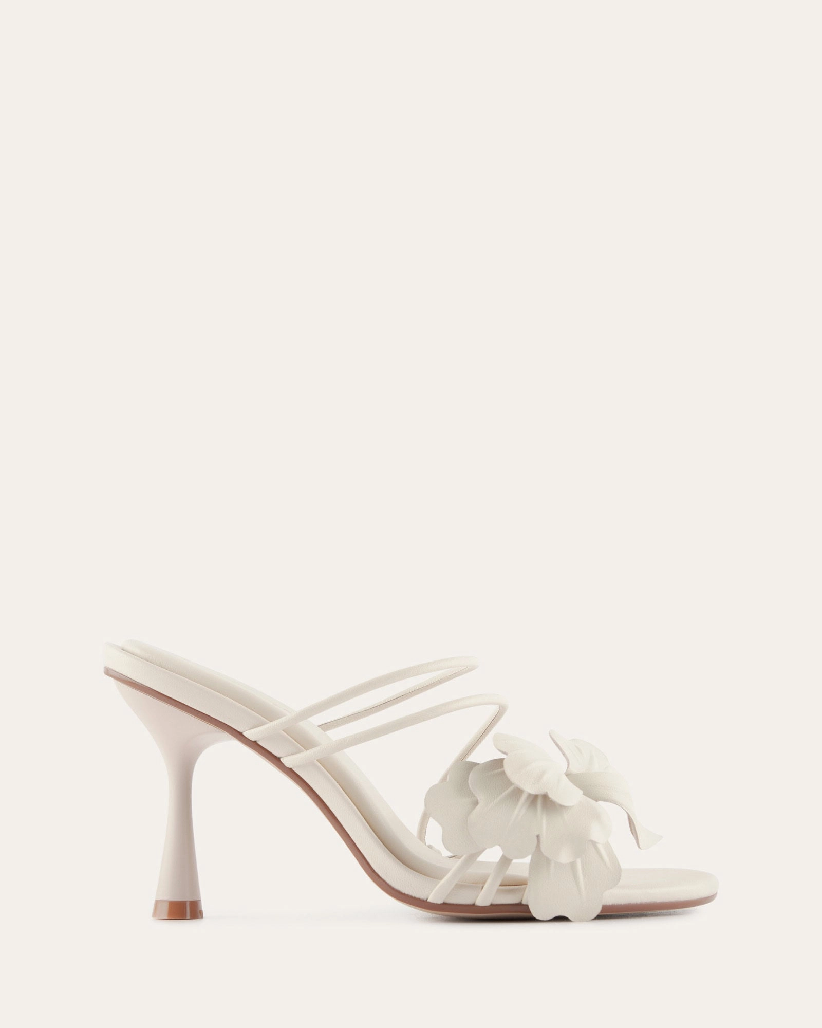 SOLAR HIGH HEEL SANDALS VANILLA LEATHER Best European Walking Sandals