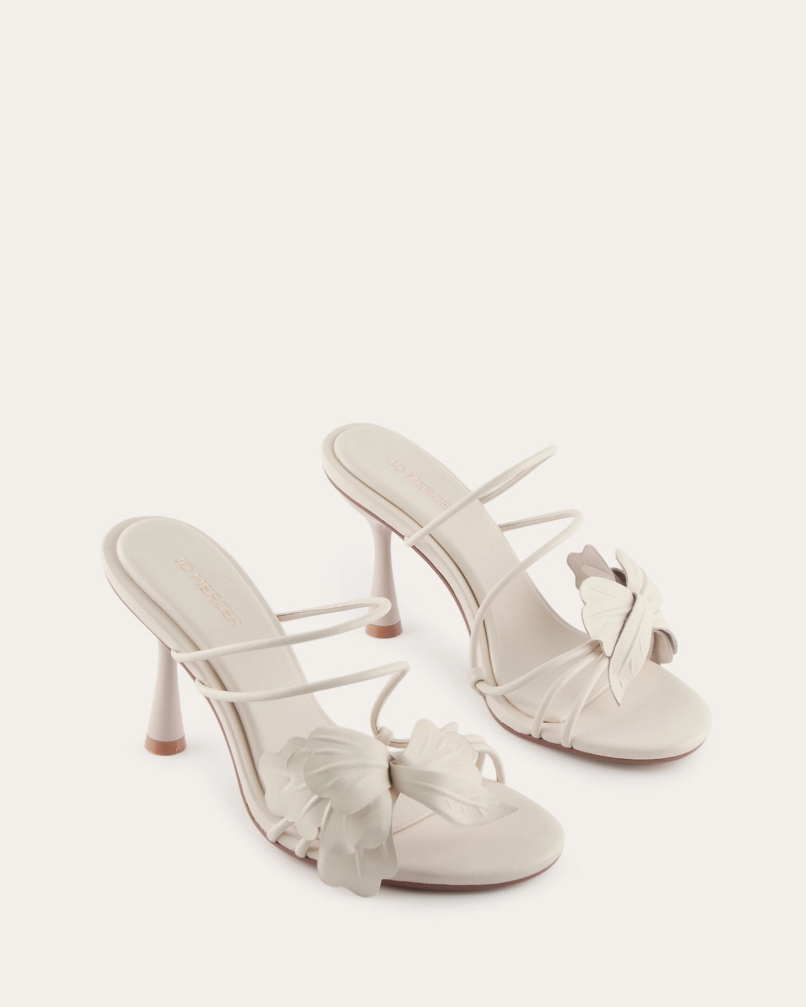 Ugg Jelly Sandals SOLAR HIGH HEEL SANDALS VANILLA LEATHER