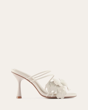 SOLAR HIGH HEEL SANDALS VANILLA LEATHER Sandals Slip