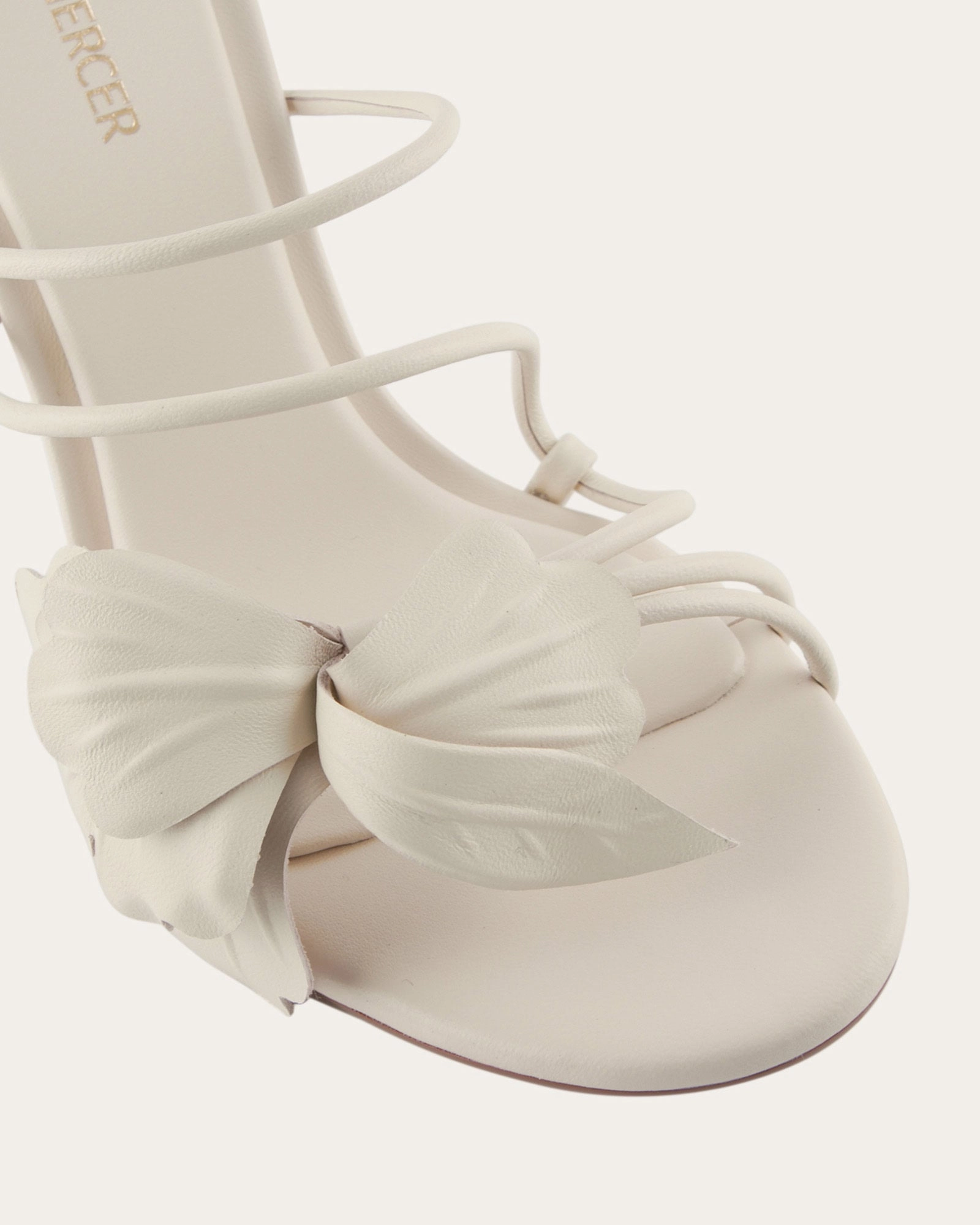 SOLAR HIGH HEEL SANDALS VANILLA LEATHER Espadrille Sandals Banana Republic