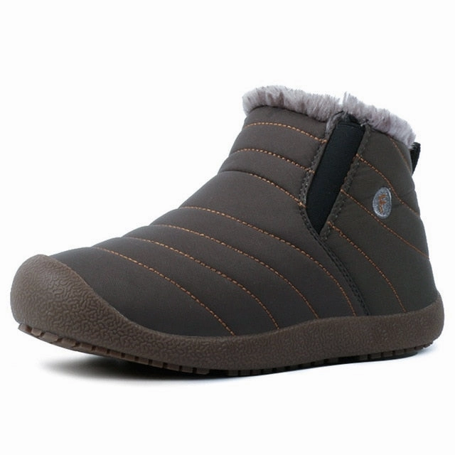 2019 Fashion Winter Men Boots Waterproof Comfortable Snow Boots Fur Warm winter Ankle Shoes Men Footwear Male Lightweight