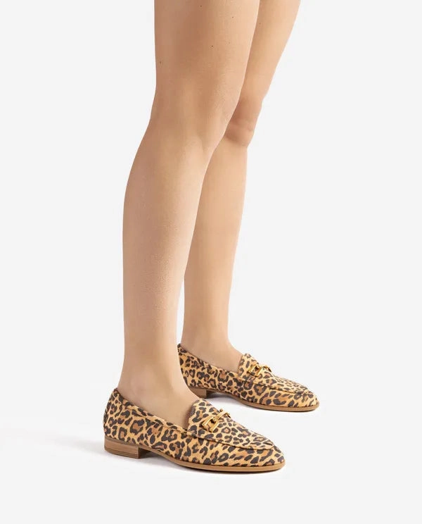 Unisa Dalcy Leopard Print Loafers Tony Bianco Loafers