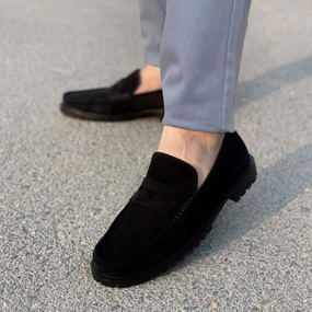 Allen Edmonds Suede Loafers LS Pure Leather Handmade Harbor CHUNKY LOAFERS LS-549