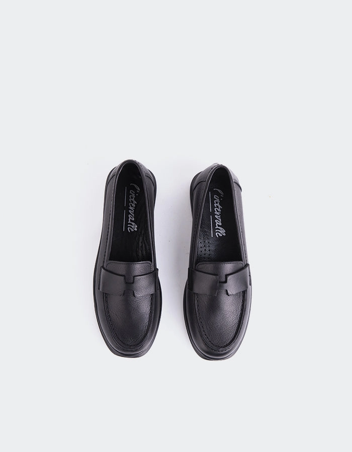 Loafers Socks Or No Socks Yasmin Black Leather