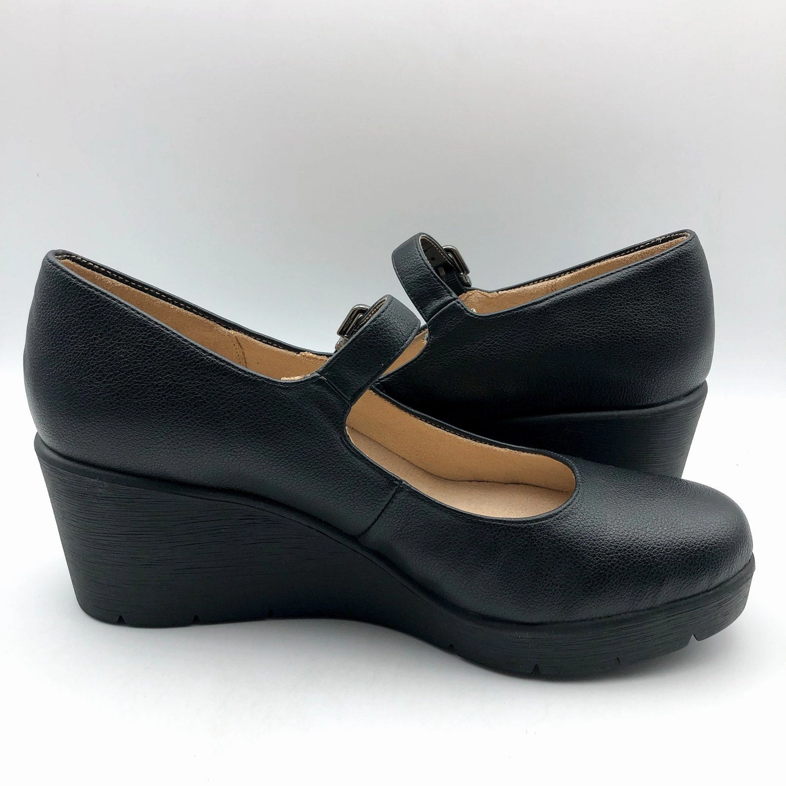 The Roger Advantage Casual Shoes Soul Naturalizer Womens Adore Mary Jane Wedges US 10 Wide EU 41 Black NIB