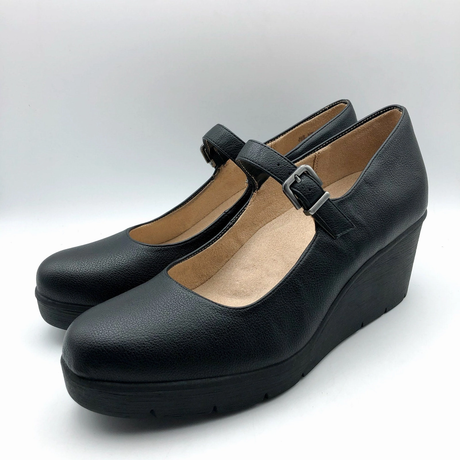 Running Shoes That Look Soul Naturalizer Womens Adore Mary Jane Wedges US 10 Wide EU 41 Black NIB