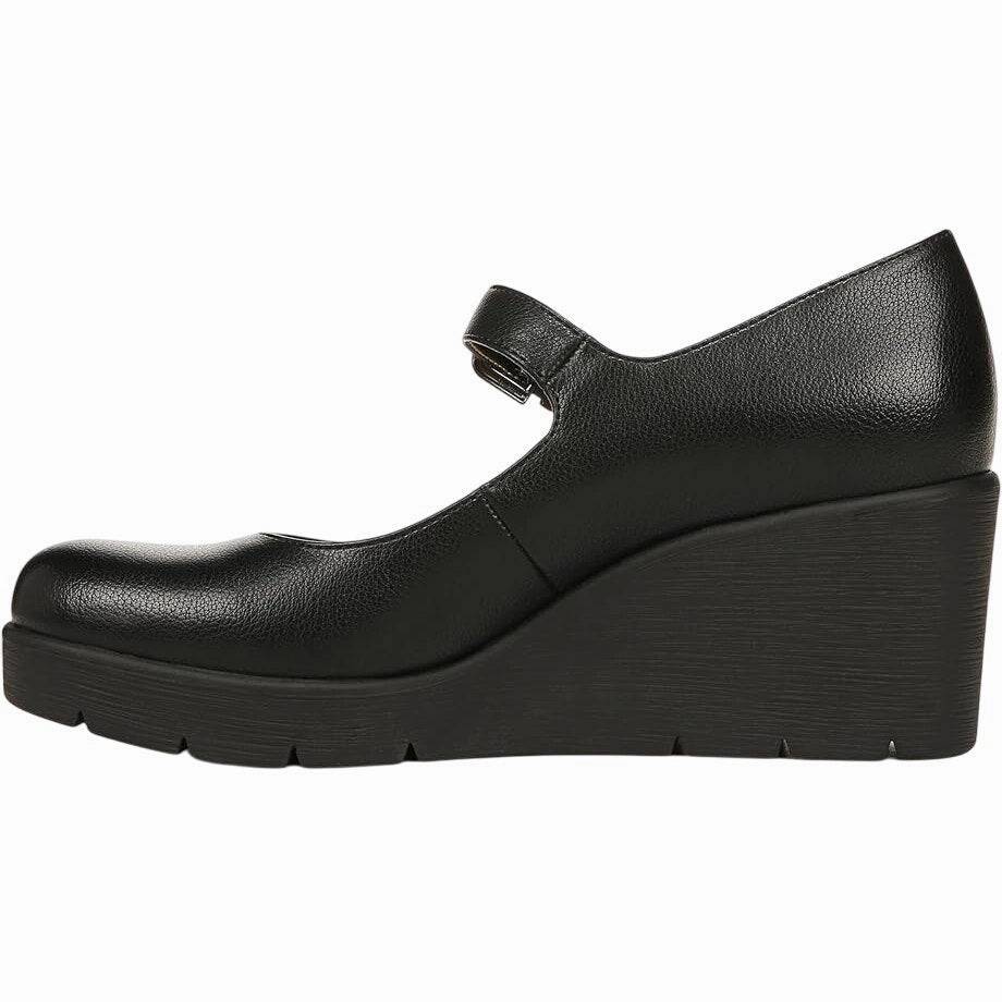 Country Club Casual Shoes Soul Naturalizer Womens Adore Mary Jane Wedges US 10 Wide EU 41 Black NIB