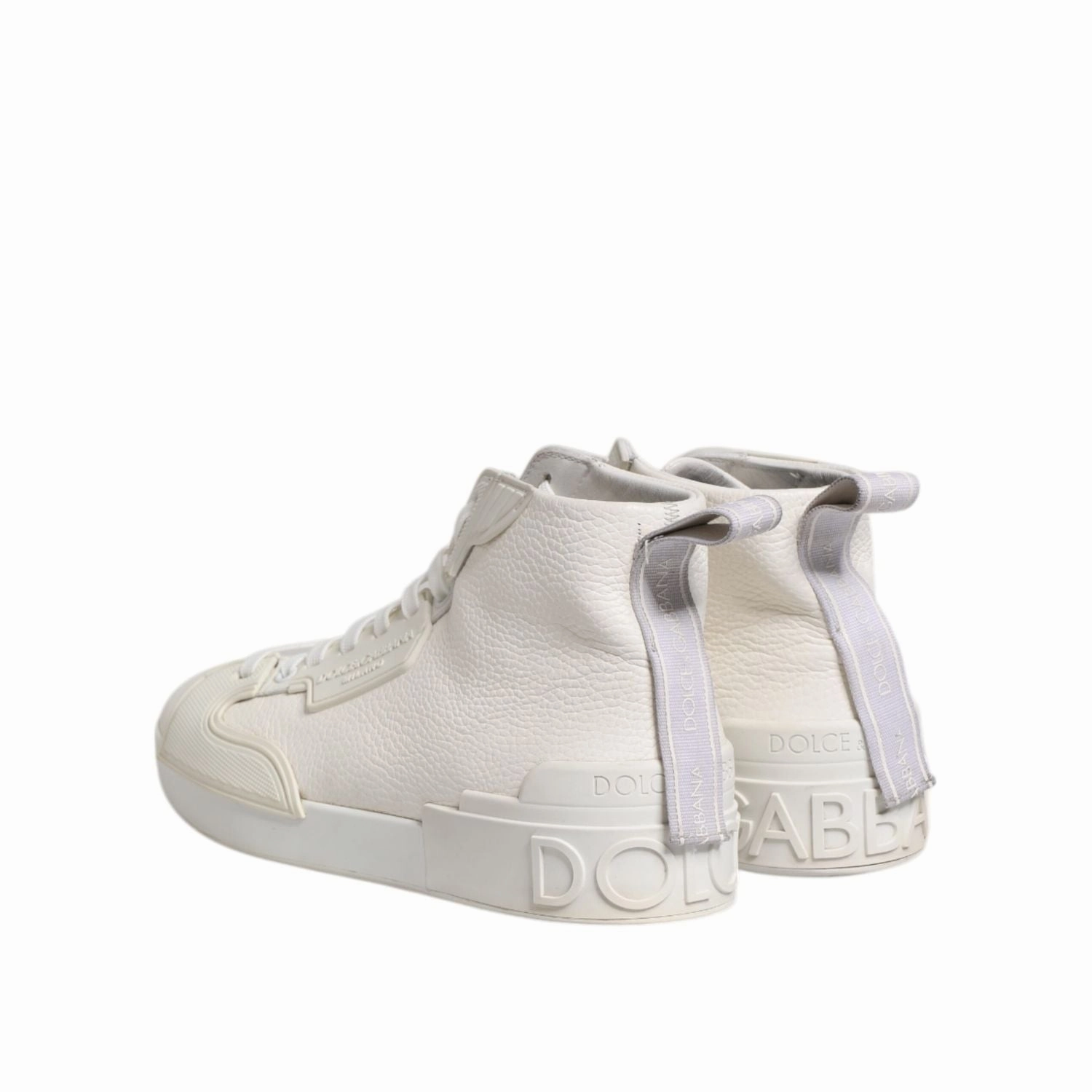 Dolce & Gabbana White Leather Mid Top Sneakers Shoes Air Sneakers Deals